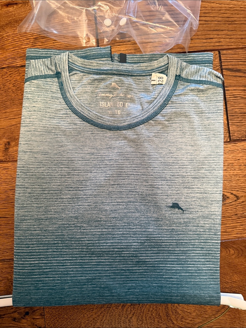 Tommy Bahama Teal Gradient Short-Sleeve Crewneck Shirt